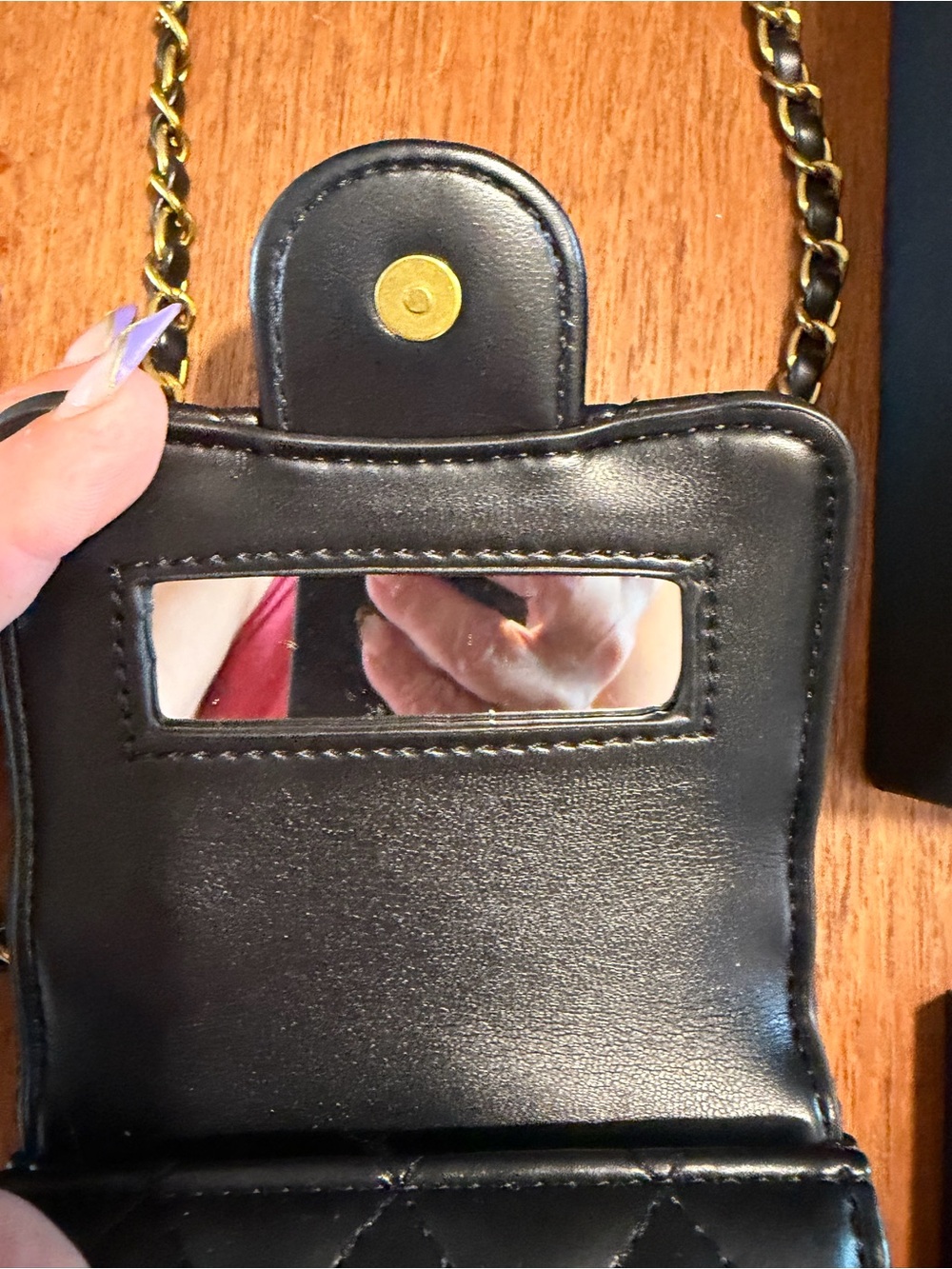 CHANEL GWP rare Black Quilted Mini Top-Handle Bag with Gold Hardware - Picture 5 of 7